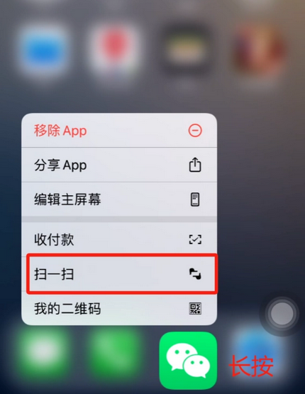 饶河苹果手机维修分享iPhone 15如何快速打开扫一扫 