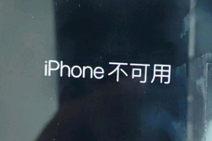 饶河苹果服务网点分享锁屏界面显示“iPhone 不可用”如何解决 