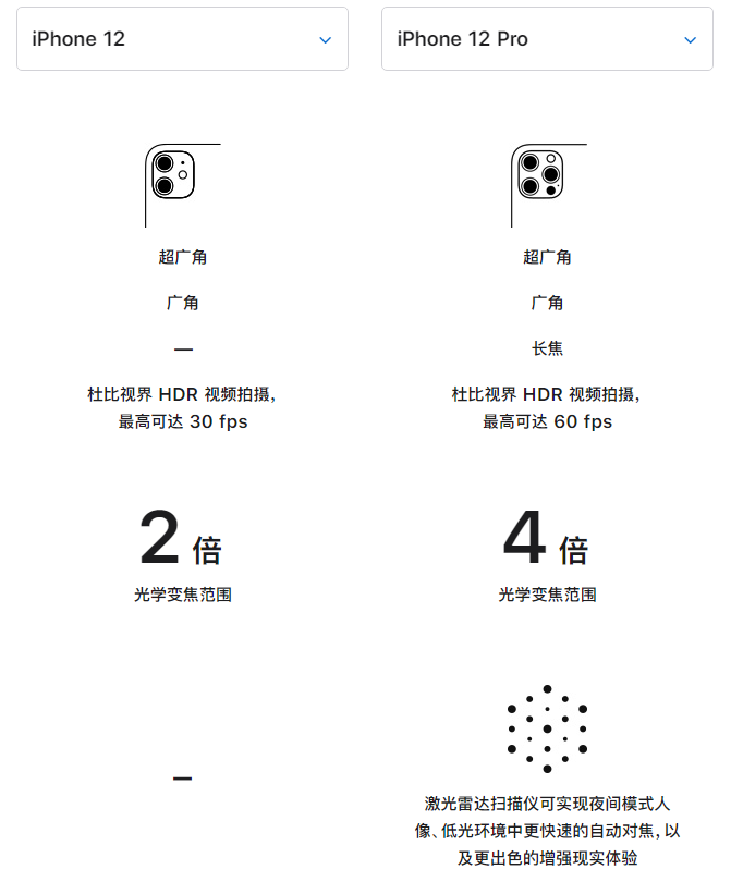 饶河苹果手机维修分享苹果 iPhone 12 与 iPhone 12 Pro 选哪款 